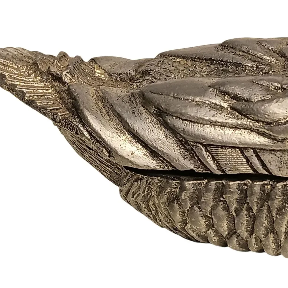Vintage Miniature Duck Mallard Silver Pewter Trinket Box 1.5